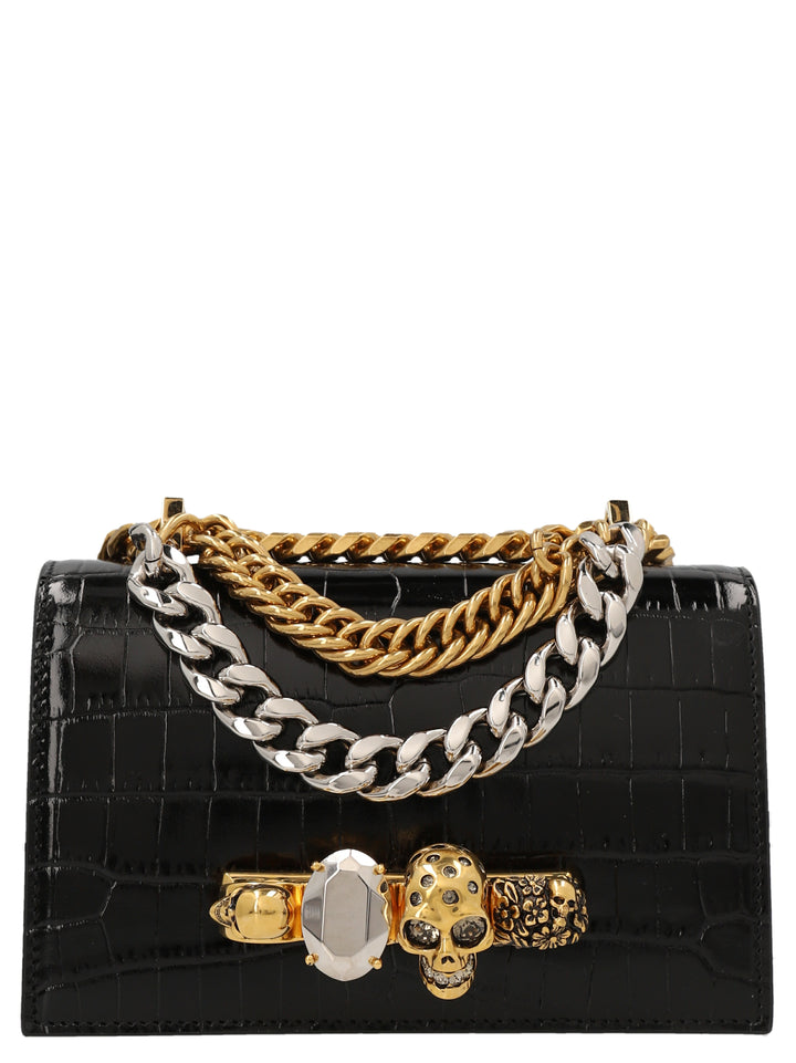 Mini Jewelled Crossbody Bags Black