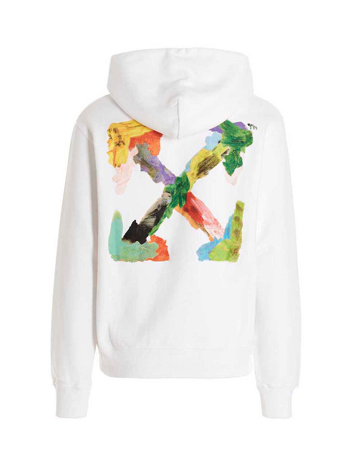 Brush Arrow Sweatshirt White