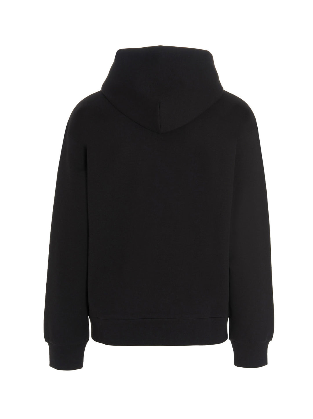 Logo Embroidery Hoodie Sweatshirt Black