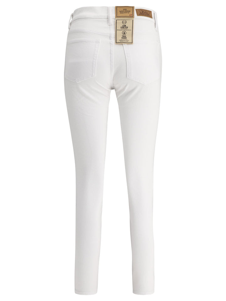 The Mid Rise Skinny Jeans White