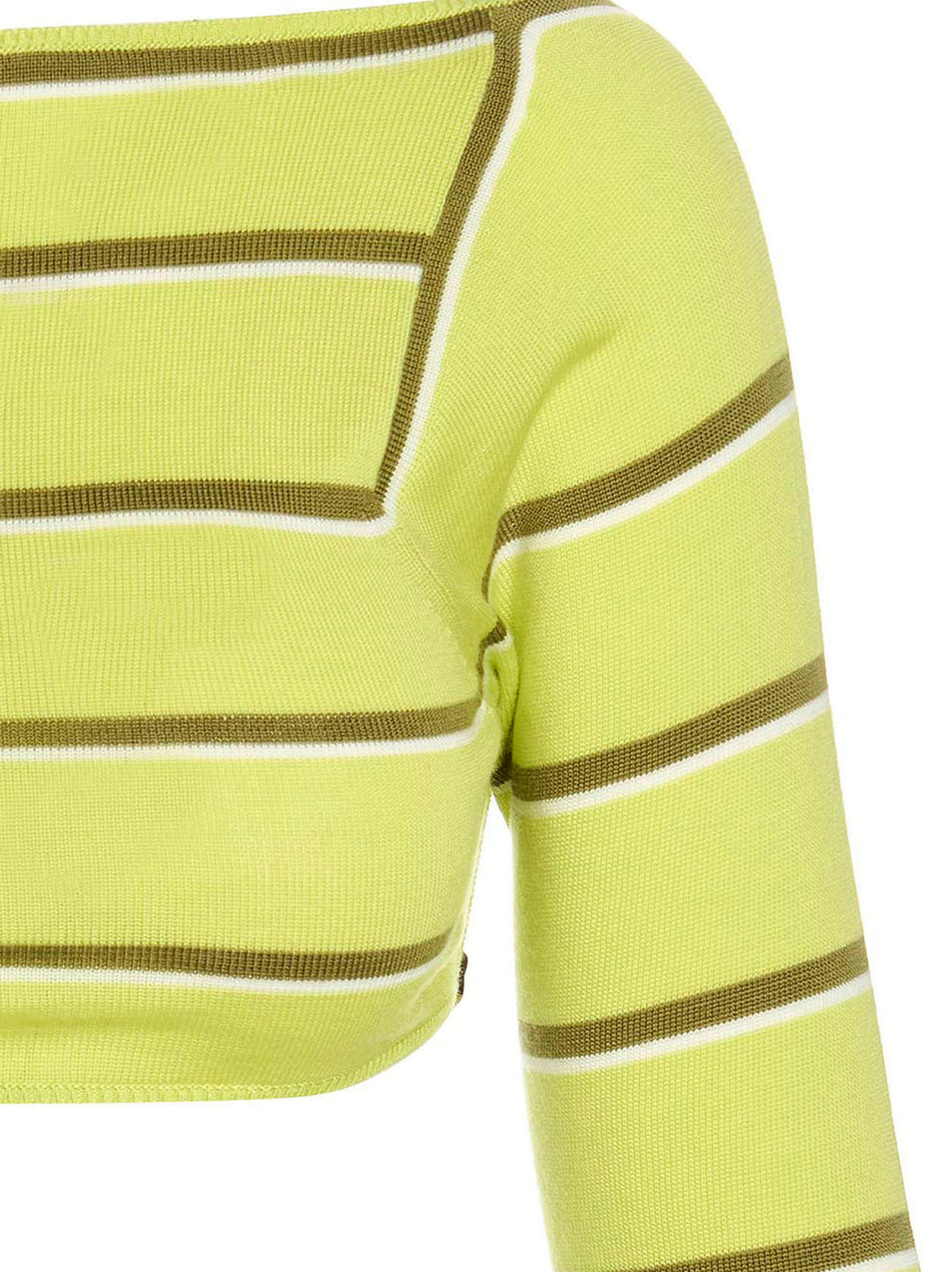 Emilio Pucci Cut-Out Cropped Sweater Sweaters and Cardigans - Green | 8c711e6ab0a936989a9fb3ed51b16ede79c93925