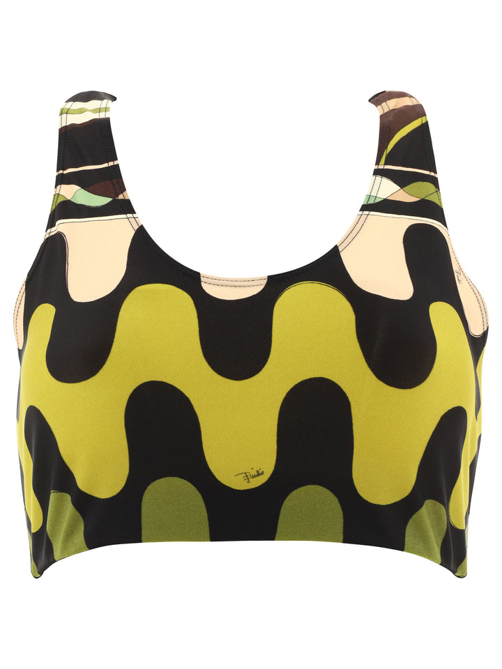 Fiamme Printed Racerback Top Tops Black