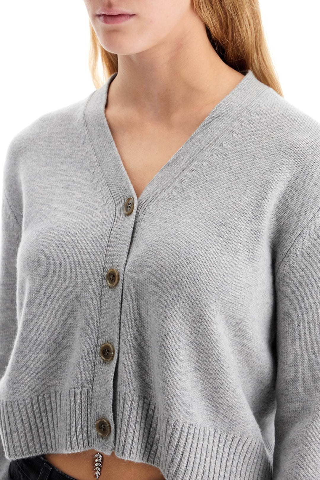 Cardigan Cropped In Cashmere 'Marion'