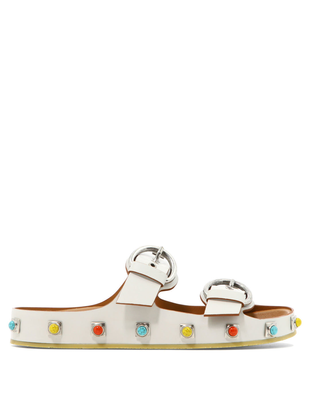 Crown Me Sandals White