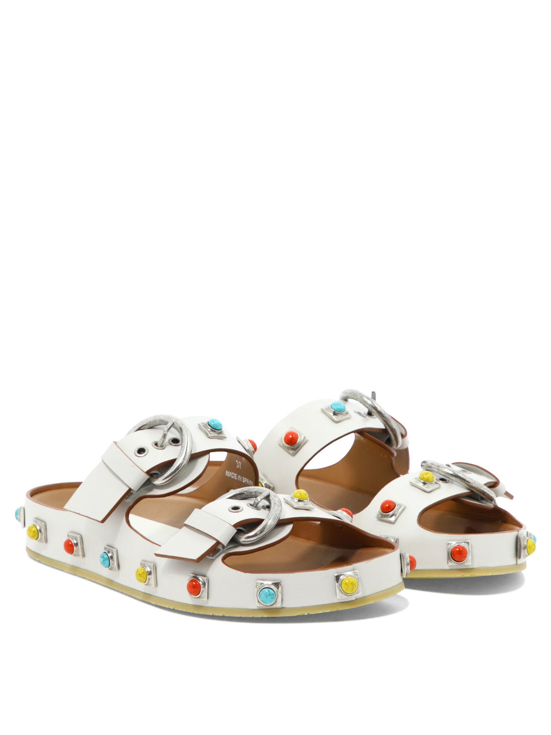 Crown Me Sandals White