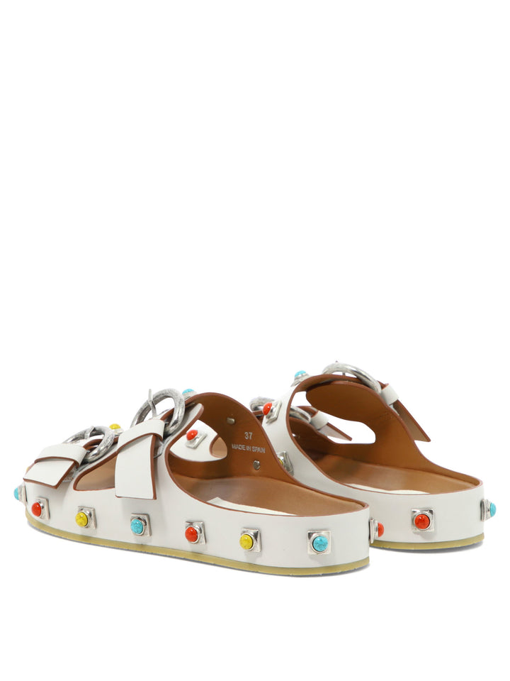 Crown Me Sandals White