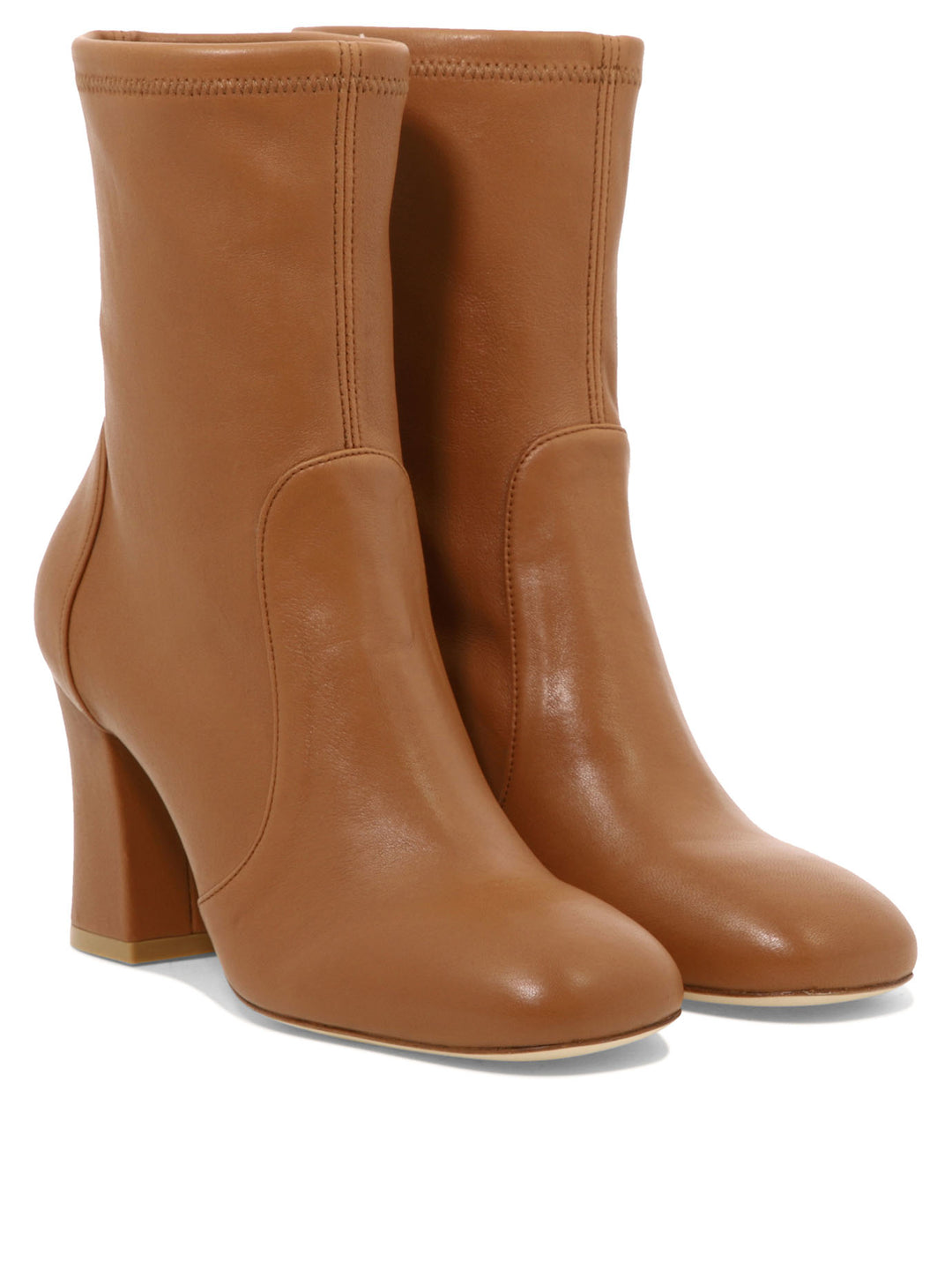 Curveblock 85 Sock Ankle Boots Brown