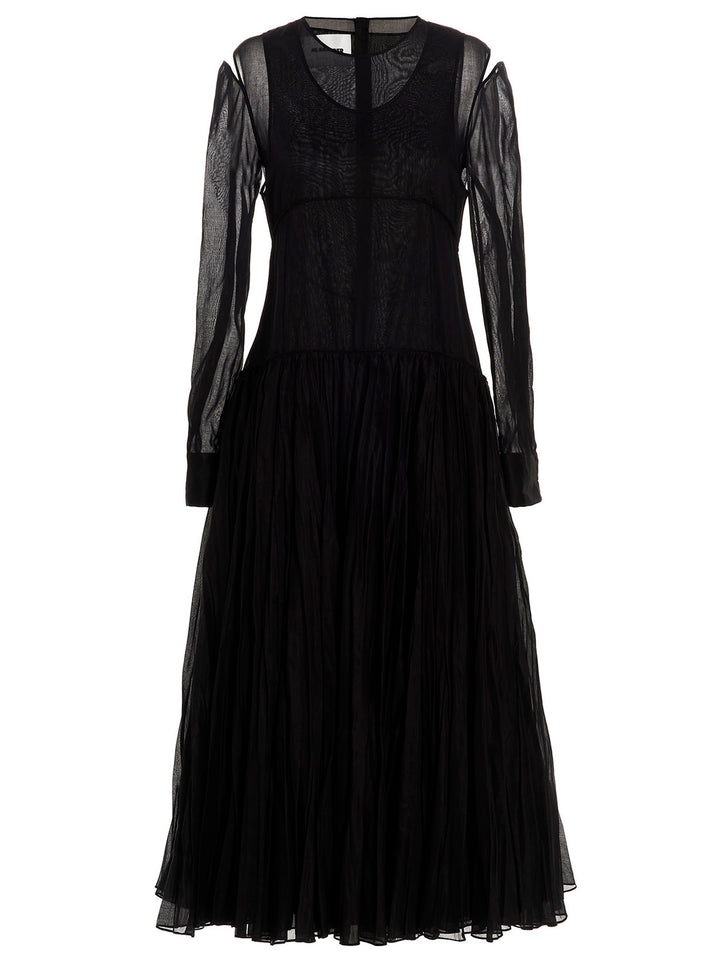 Jil Sander Pleated Skirt Dress Skirts - Black | 9a951851637454e956af1dffb6c141b4c00daec1