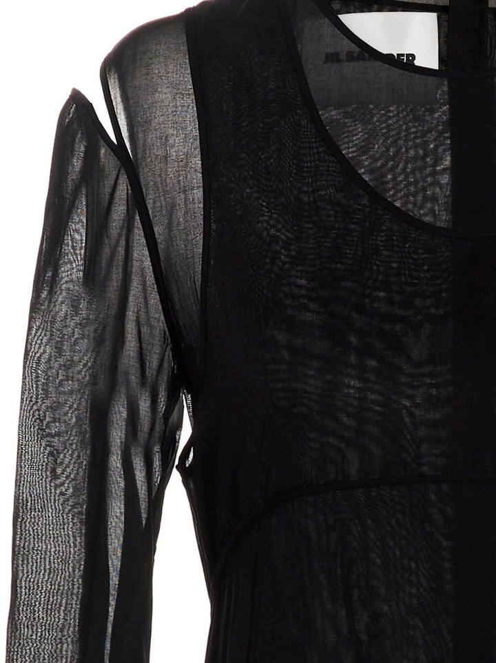 Jil Sander Pleated Skirt Dress Skirts - Black | 1d16b63318b6b28d86581c777a0e9d76c721e45d