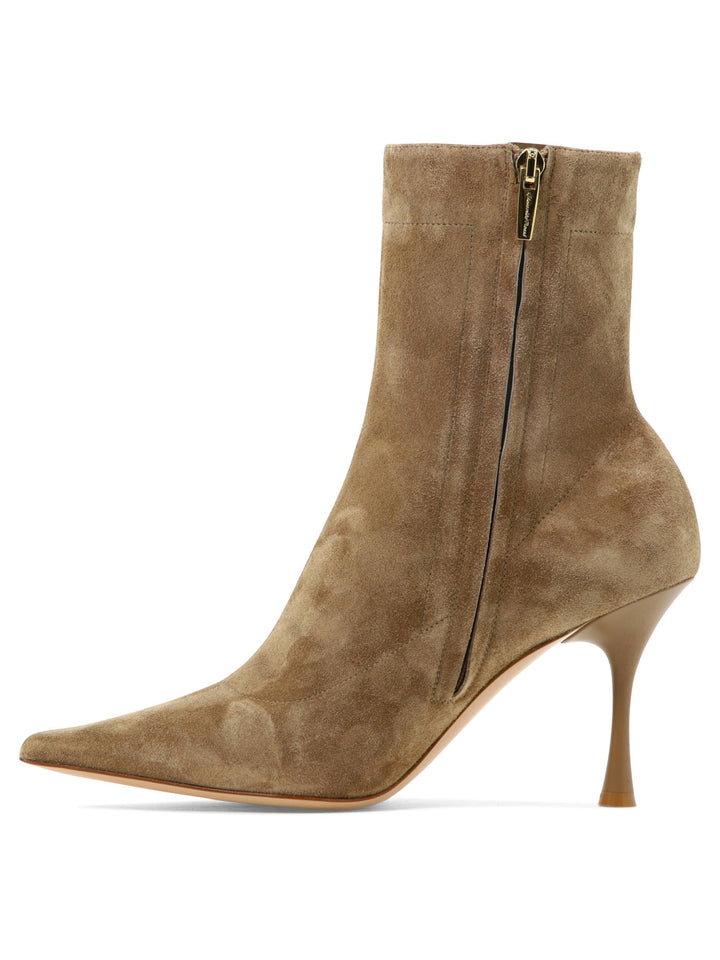 Dunn Ankle Boots Beige