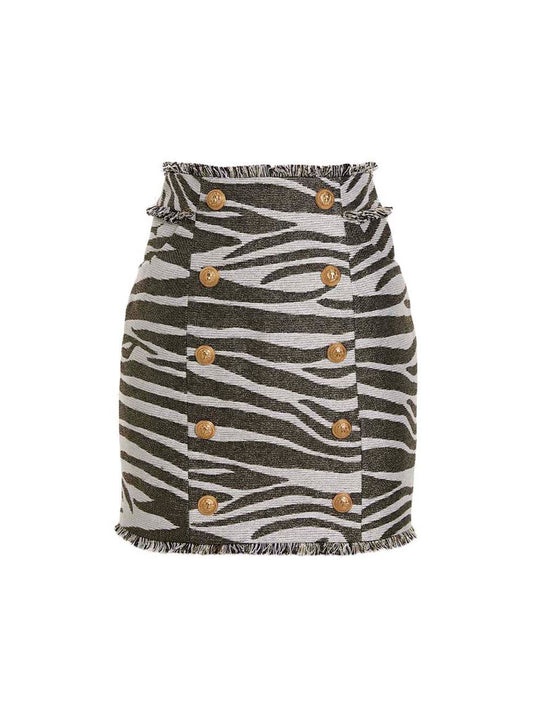 Lurex Zebra Skirts Multicolor