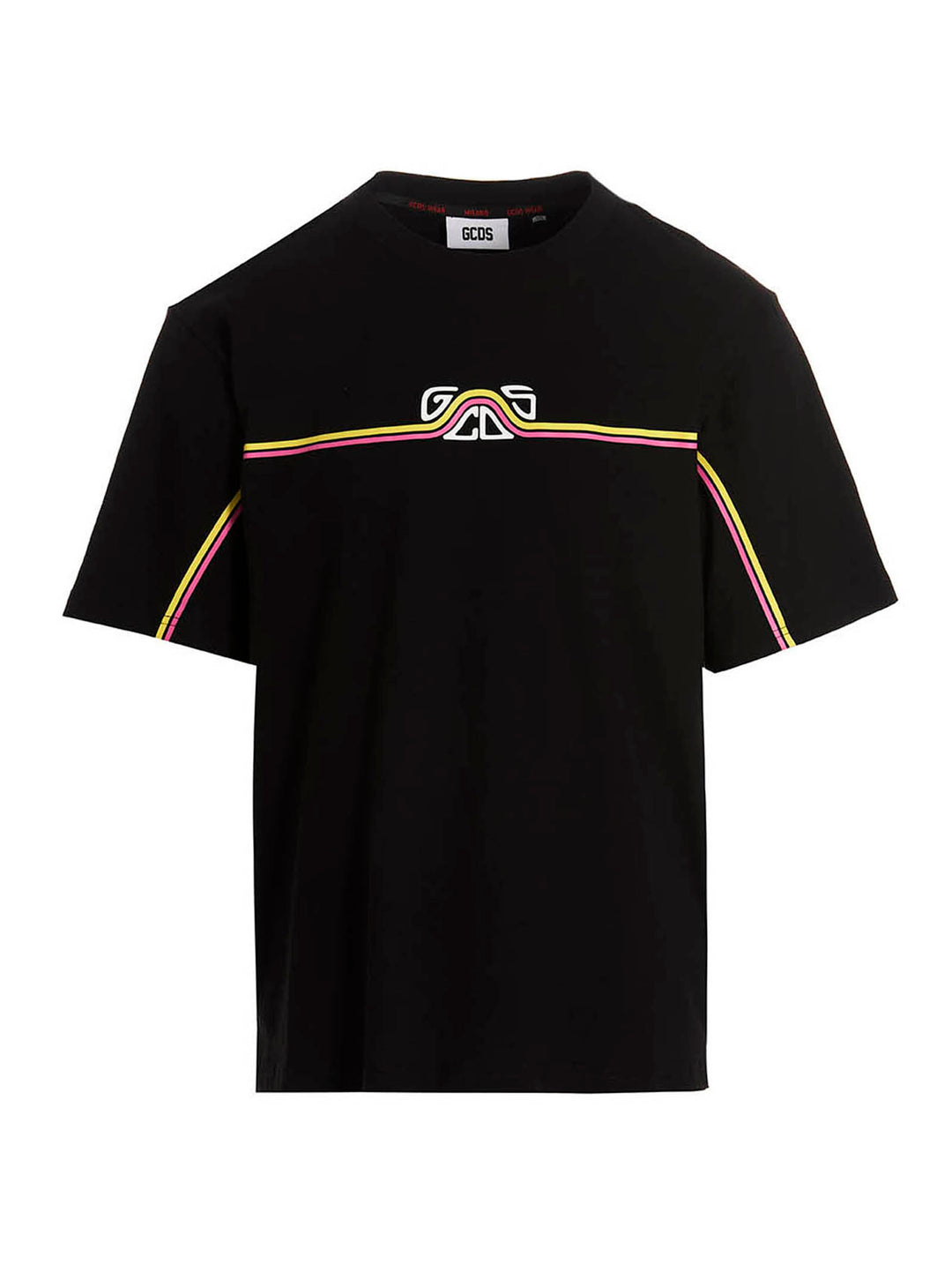 Waved Logo T-Shirt Black