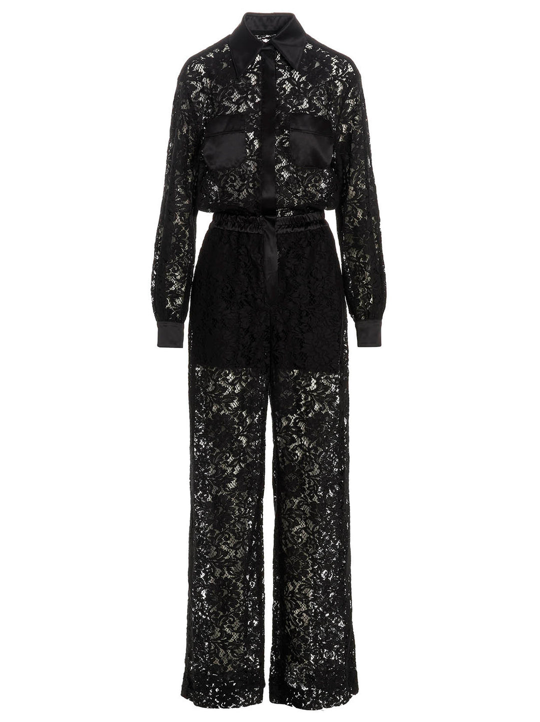 Dolce & Gabbana Cord Lace One-Length Bodysuit Jewelry - Black | 8587f0df273408468da864735f460b7379d0e1bf
