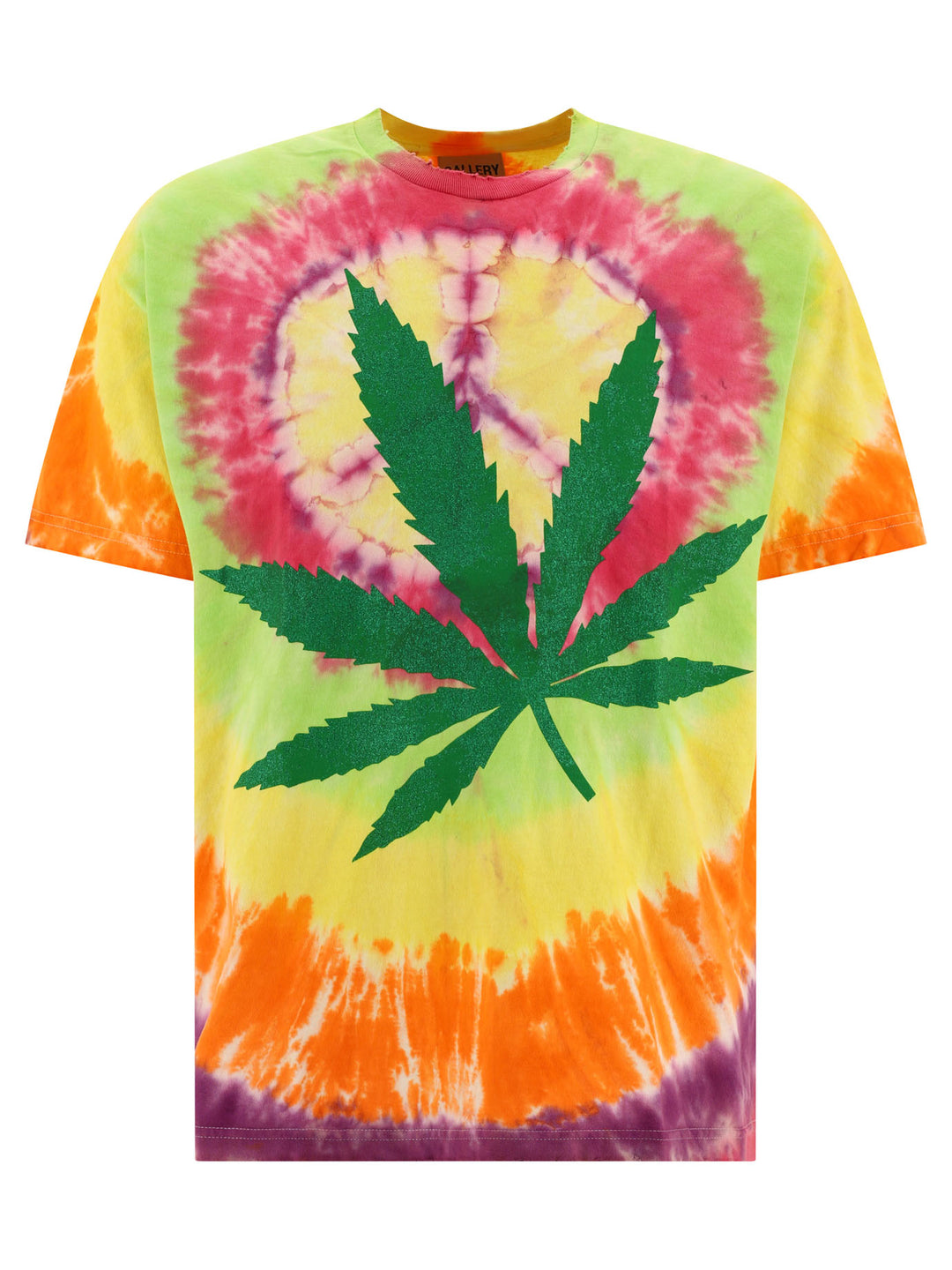 Tie Dye Weed T-Shirts Yellow