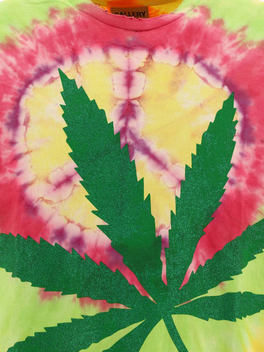 Tie Dye Weed T-Shirts Yellow