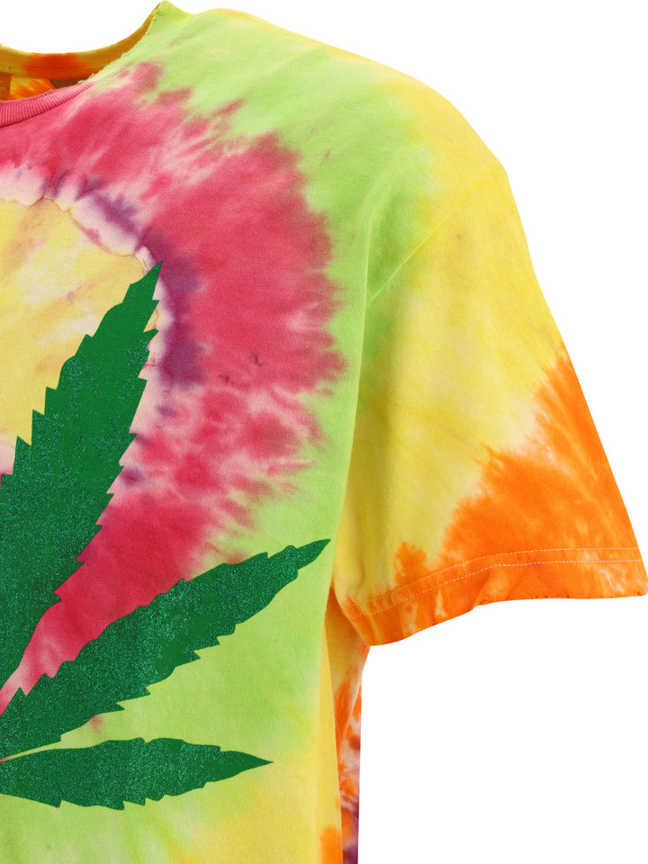 Tie Dye Weed T-Shirts Yellow