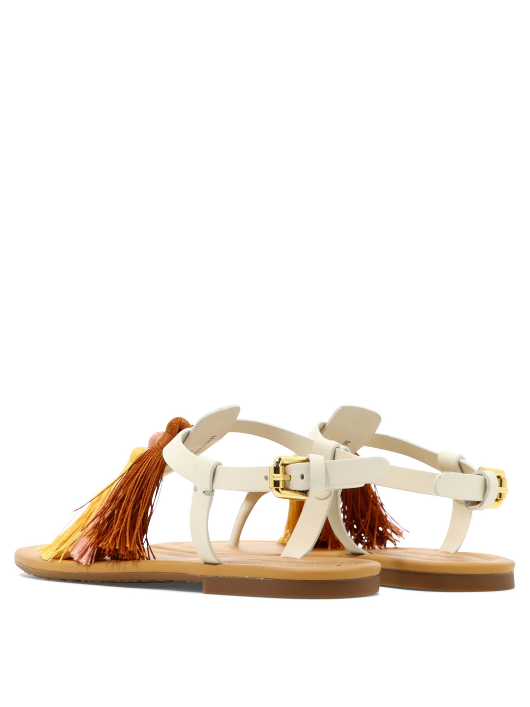 Kime Pompom Sandals Beige