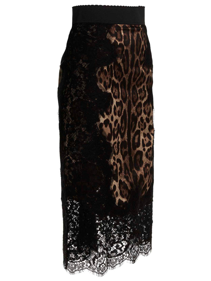 Dolce & Gabbana Animalier Skirt Skirts - Multicolor | a513b611ae953ece3a6cf84541b235b140bb0f4e