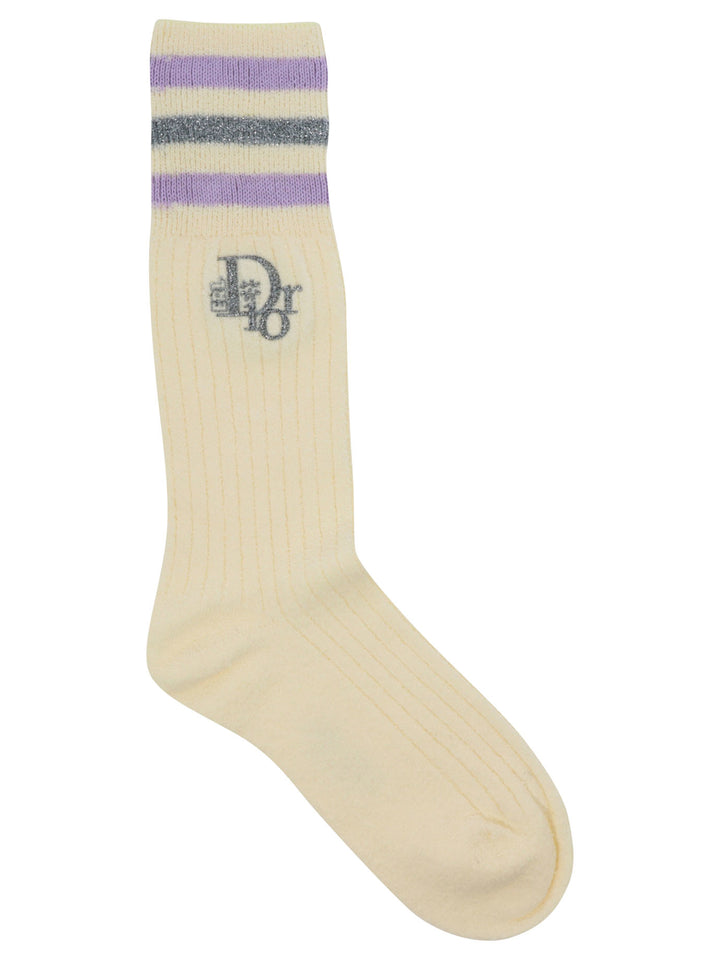 Dior X Erl Socks Beige