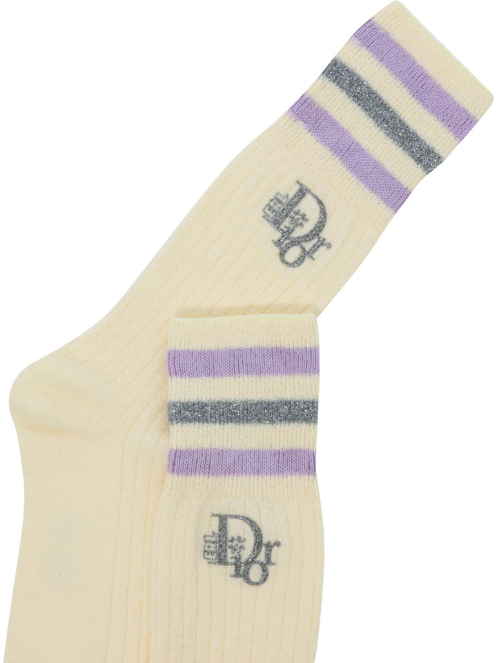 Dior X Erl Socks Beige