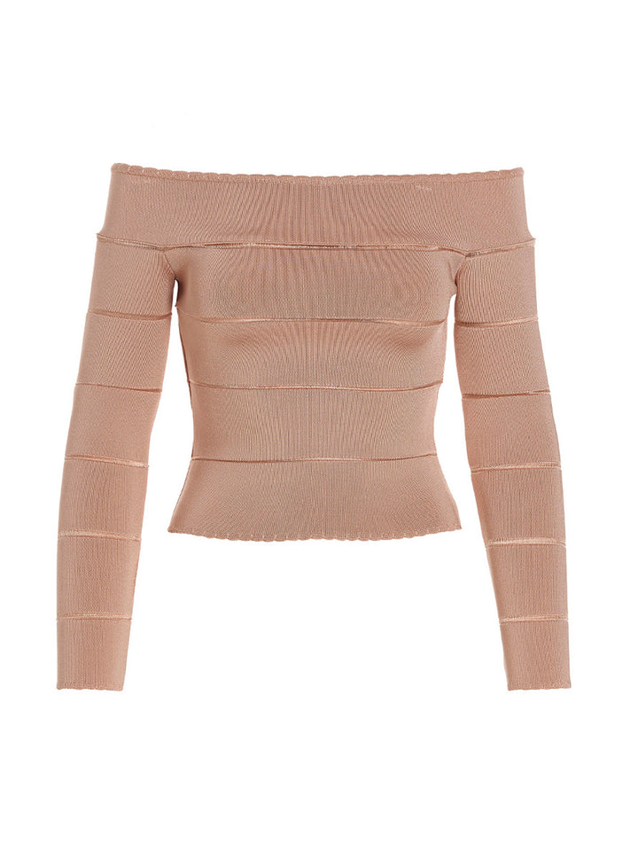 Alexandre Vauthier Off-Shoulder Top Tops - Pink | 26750bcc411f411fa35ec676aa88f4ac88e7c48c