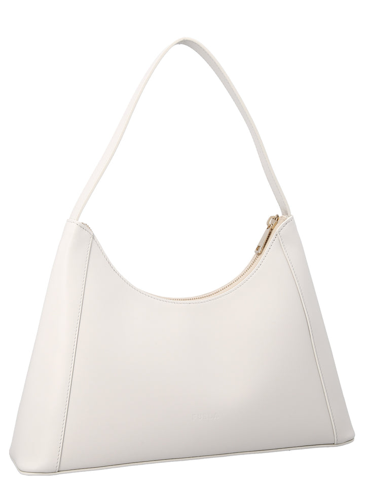 Diamante Small Shoulder Bags White