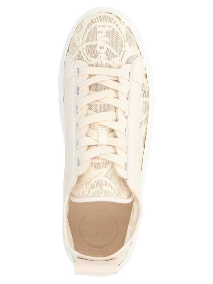 Chloé Lauren Sneakers - Beige | 1400f4c8cb530f726201f827ce2e15e31b8e3075