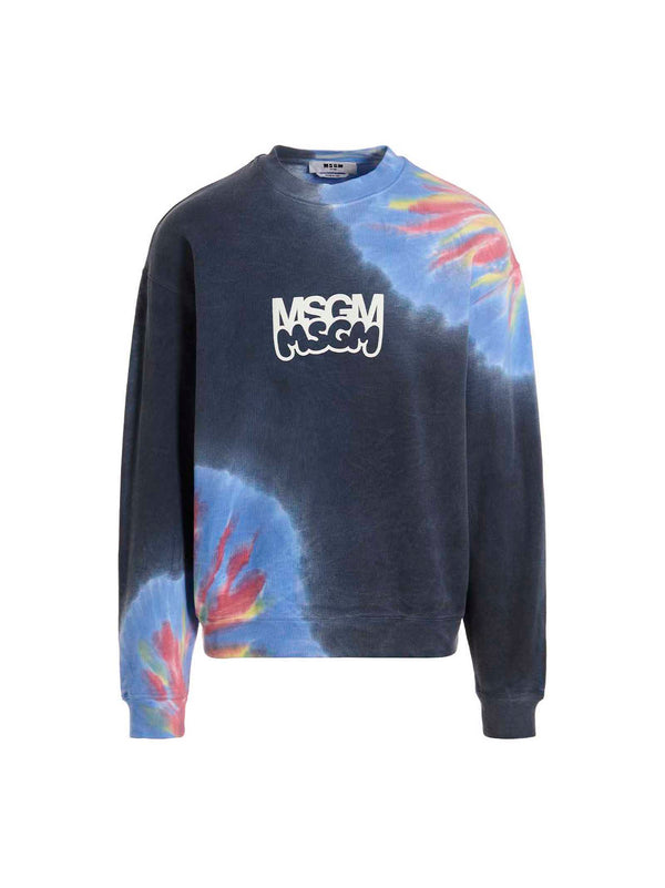 Logo Print Tie Dye By Burro Studio Sweatshirt Multicolor