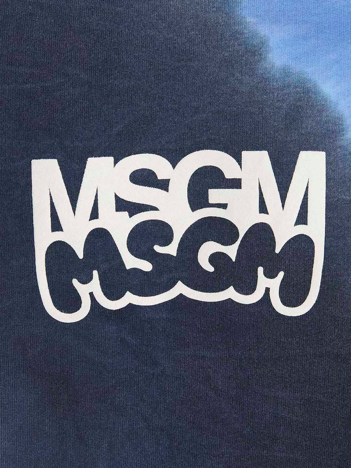 Msgm Logo Print Tie Dye  By Burro Studio Sweatshirt - Multicolor | e7b109c29d0f3d4eff9cf91eb5222cc5a33a7968