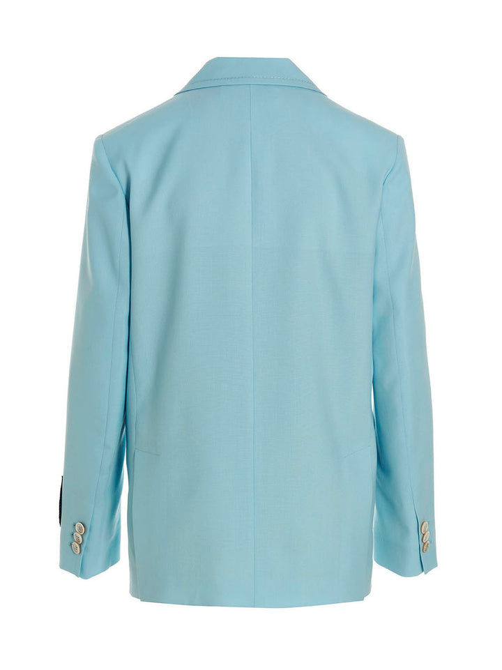 Marni Single-Breasted Blazer Jacket BlazerS - Light Blue | 92561d639e03d040983f013fd5630954004a910e