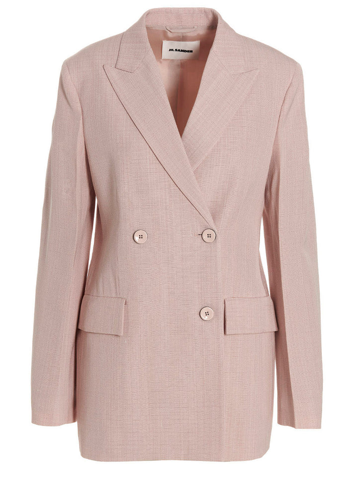 Jil Sander Double Breast Blazer Jacket BlazerS - Pink | 31285ef64efc74adf948ea77fefe4aa320211ae2