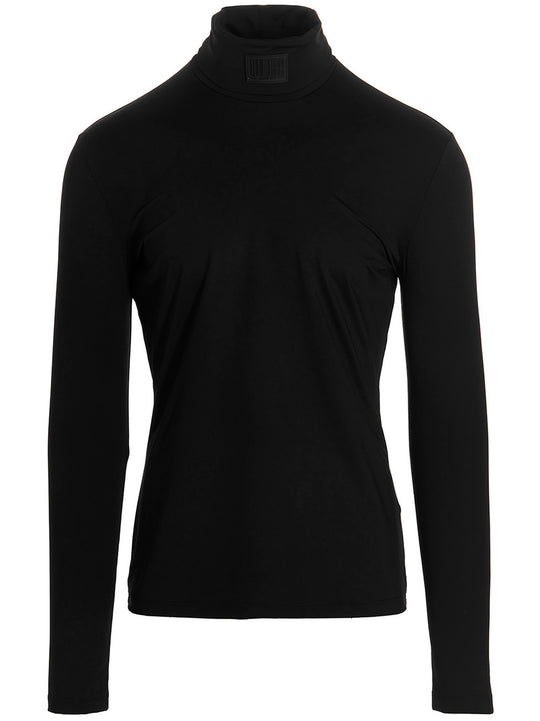 Logo Lycra Sweater Sweaters And Cardigans Black