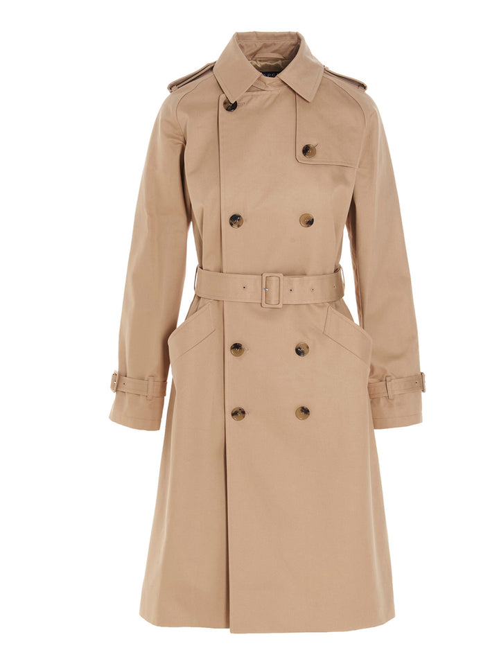 A.P.C. Greta Coats and Trench Coats - Beige | 2f57d4523a312bbb32730d26cf8fd6b6de9dcc91