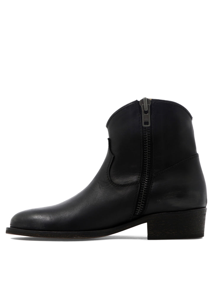 Texan Ankle Boots Black