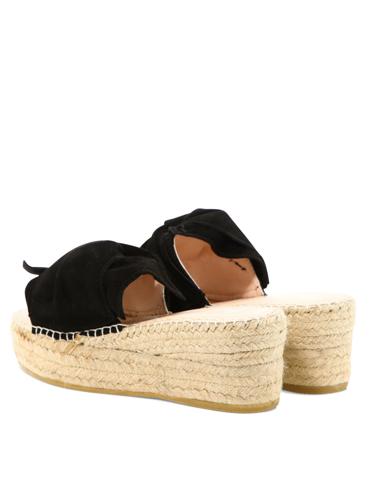 Hamptons Knot Espadrilles Black