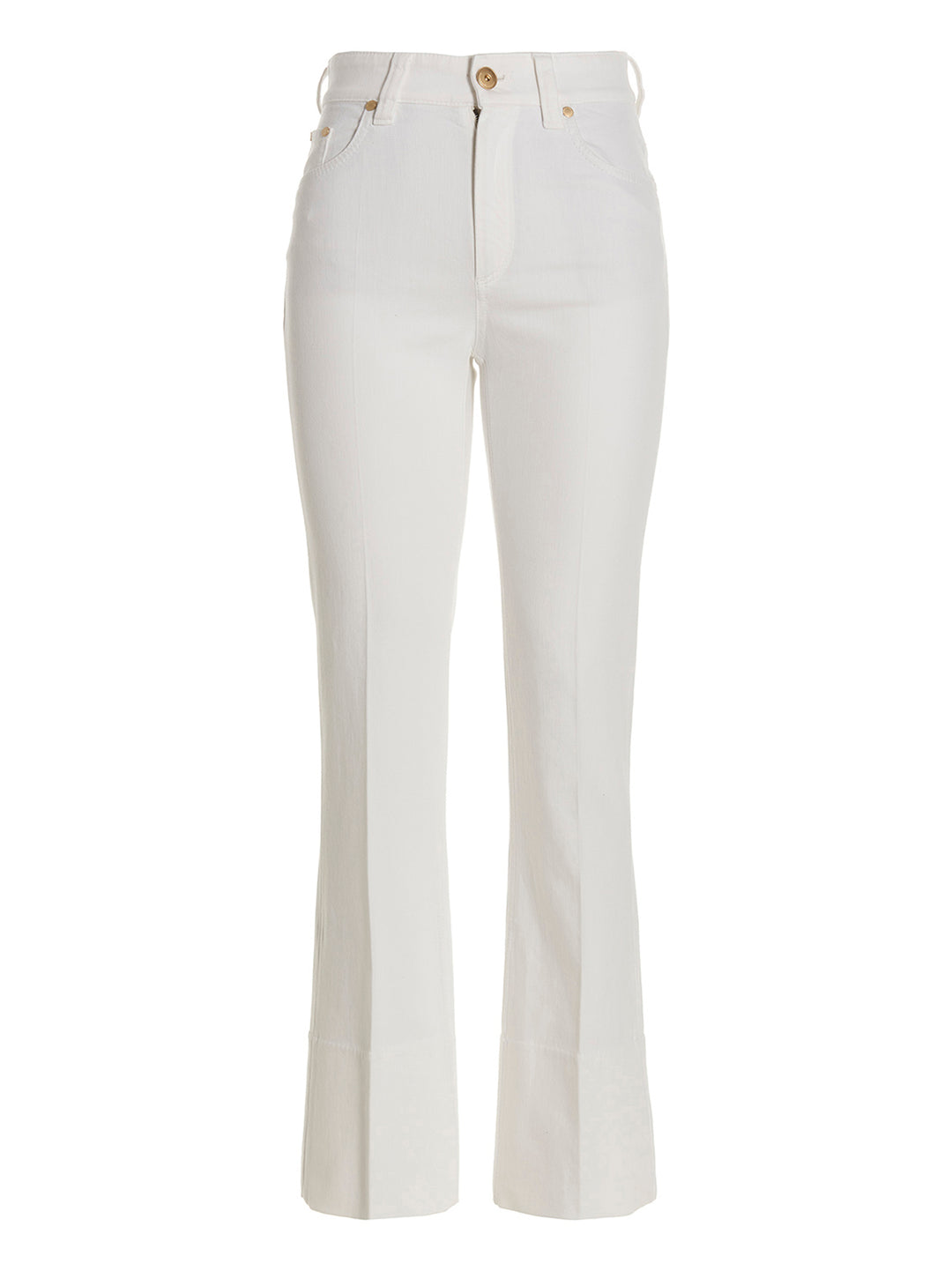 Cigarette-Style Jeans White