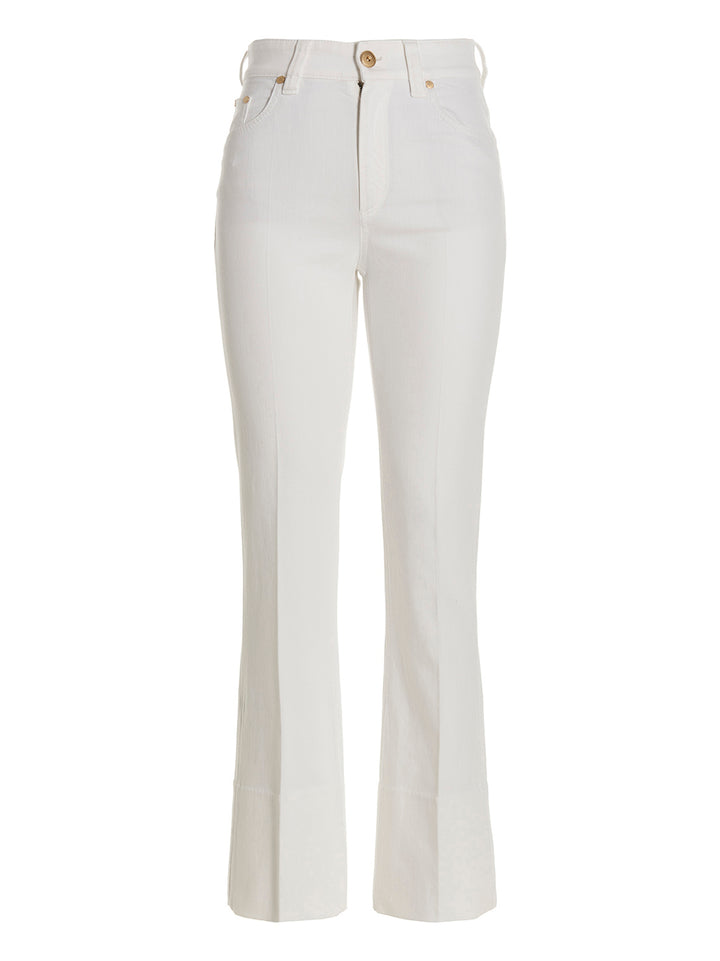 Cigarette-Style Jeans White