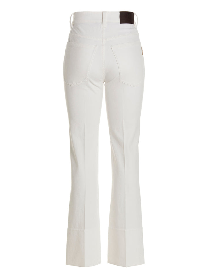 Cigarette-Style Jeans White