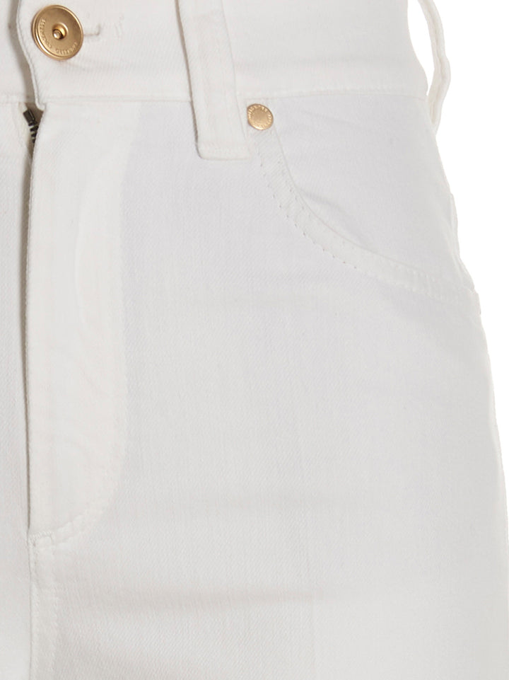 Cigarette-Style Jeans White