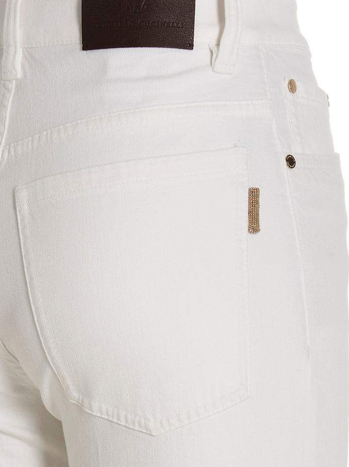 Cigarette-Style Jeans White