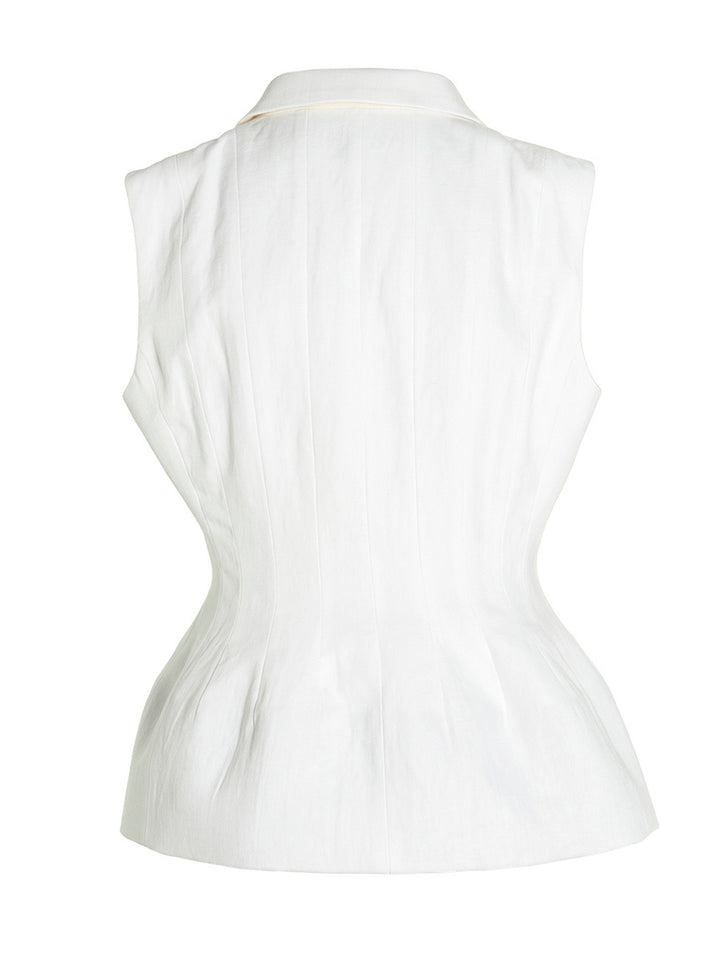 Bilas' Vest Gilet White