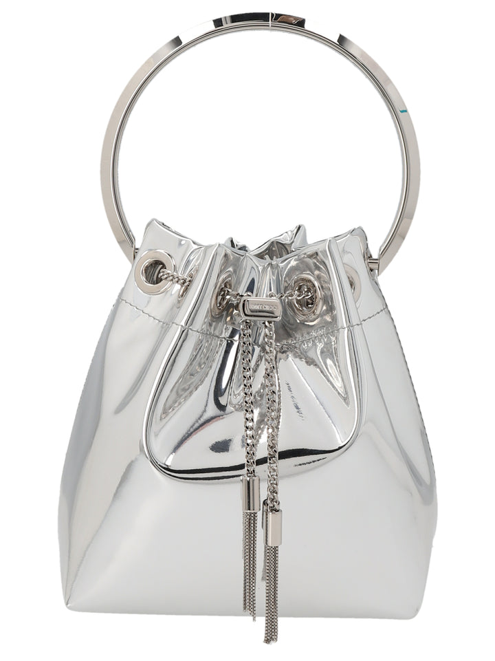 Jimmy Choo Bon Bon Hand Bags - Silver | 6cd5786beee71172c8fd070d2515c8be9fc8ac98