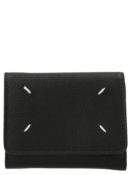Stitching Wallets And Card Holders Black