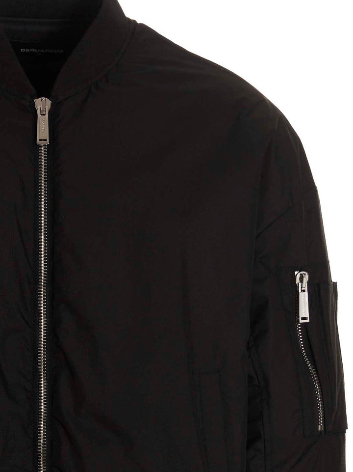Dsquared2 D2 On The Wave Puffer Jackets - Black | 0ccda507f5853b2527aa97960486485873d96e9c