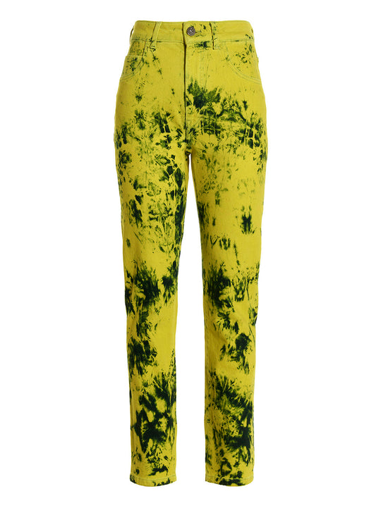 Tie-Dye Jeans Yellow