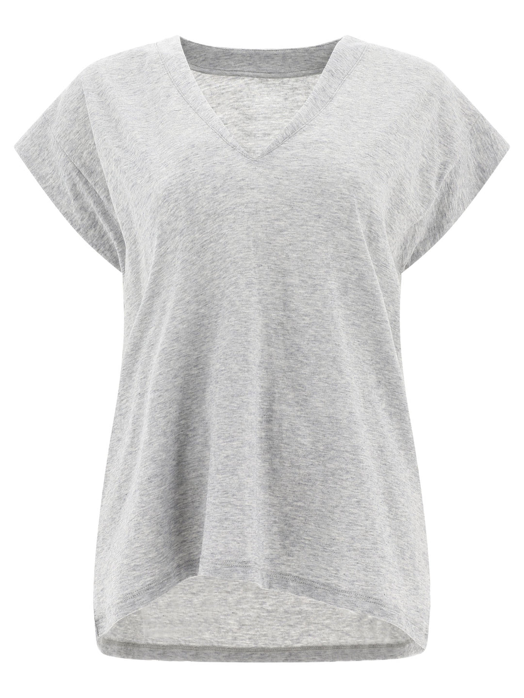 Le Mid Rise V T-Shirts Grey