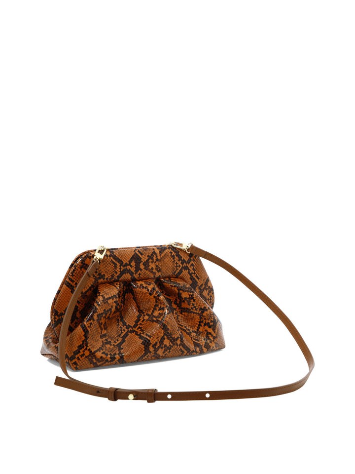 Tia Snake Clutches Brown