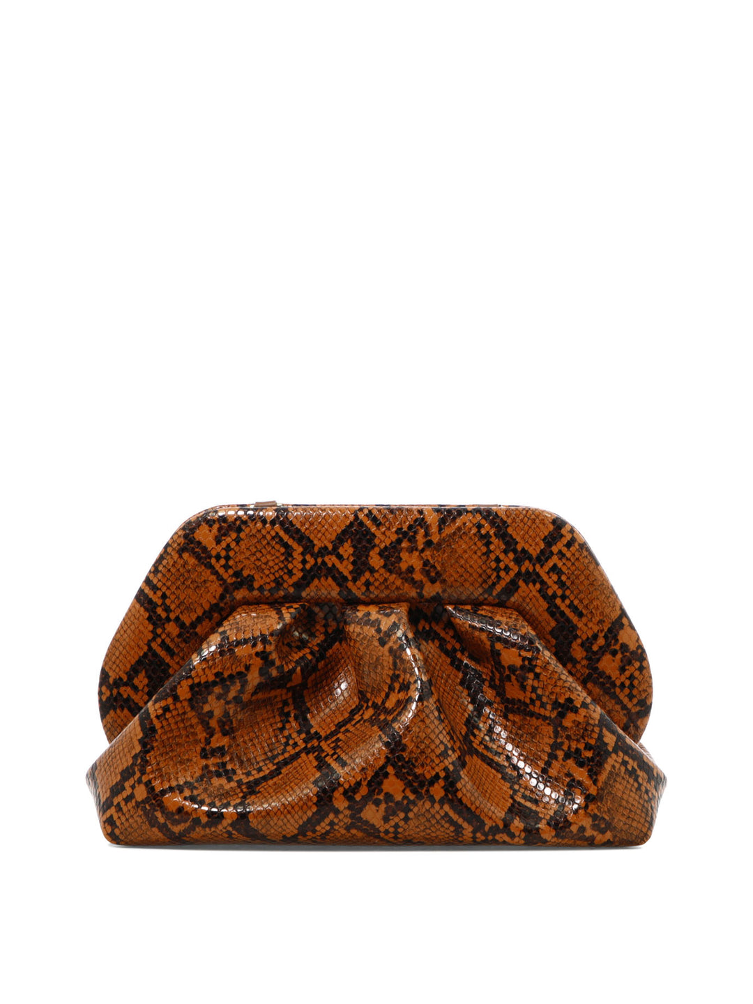 Tia Snake Clutches Brown