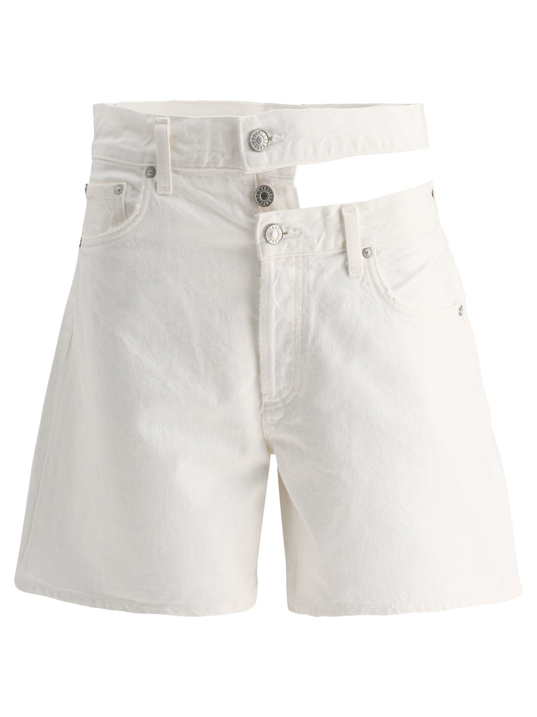 Broken Waistband Short White