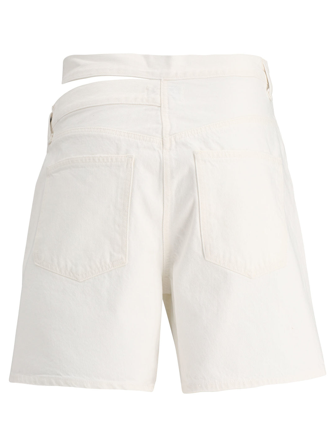 Broken Waistband Short White